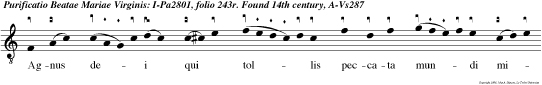 Agnus de i qui tol lis peccata mun di miserere nobis Agnus dei qui tollis peccata mun di miserere nobis Agnus de i quitol lis peccata mun di dona nobis pacem