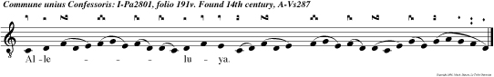 Alleluya.       Amavit eum dominus et orna vit eum stola glo   rie induit eum.