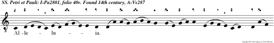 Alleluia._ _ Beatus es, Simon bar Jona, quia caro et sanguis non revelavit tibi sed Pater meus, qui est in coelis.
