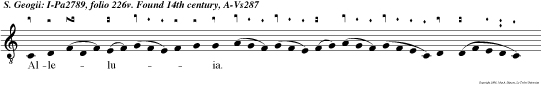 Alleluia._ _ Justus ut palma florebit, et sicut cedrus multiplicabitur.