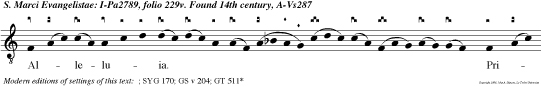Alleluia. Primus ad Sion dicet ecce adsum et Jerusalem evangelistam dabo.