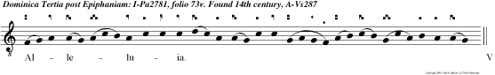 Alleluia. v.Dominus regnavit, exsultet terra: laetentur insulae multae.