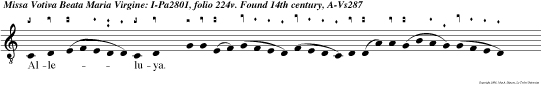 Alleluya.           Ve ni sancta spi ritus reple  tuorum cor da fidelium et tui amo      ris in eis ignem accende.