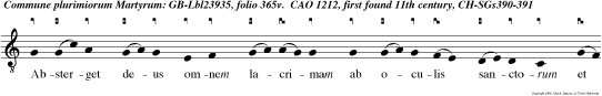 Absterget deus omnem lacrimam ab oculis sanctorum et iam non erit amplius neque luctus neque clamor sed nec ullus dolor quoniam priora transierunt.