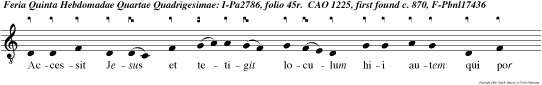Accessit Jesus et tetigit loculum hii autem qui por taban steterun Et ait: Adolescen tibi dico: Surge. Et resesit qui erat mortuus, et coepit loqui.