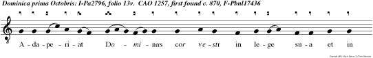 Adaperiat Dominus cor vestr in lege sua et in prae ceptis suis, et faciat pacem.