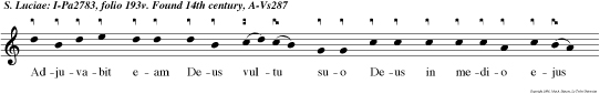 Adjuvabit eam Deus vultu suo Deus in medio ejus non com movebitur