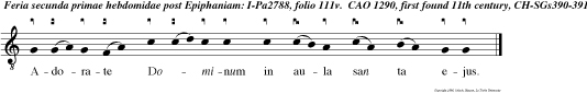 Adorate Dominum in aula san ta ejus.