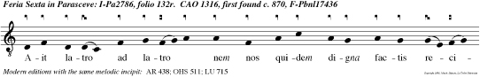 Ait latro ad latro nem nos quidem digna factis recipimus hic autem qui fecit? Memen to mei, Domine, dum veneris in regnum tuum.