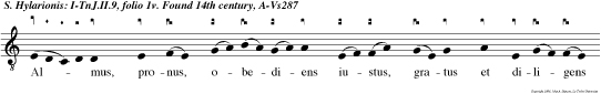 Al mus, pronus, obediens iustus, gratus et diligens heremum subintravit castus, vigil et fervidus dulcis, bonus sed rigidus, regulam ampliavit.