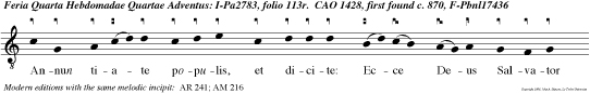 Annun tiate populis, et dicite: Ecce Deus Salvator noste veniet.