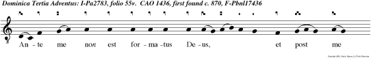 Ante me non est formatus Deus, et post me non erit quia mihi curvabitur omne genu, et confitebitur omnis lingua.