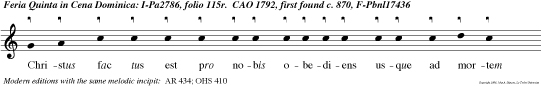 Christus fac tus est pro nobis obediens usque ad mortem mortem autem crucis.