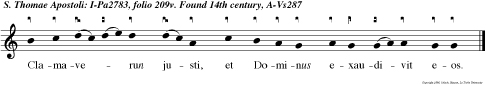 Clamaverun justi, et Dominus exaudivit eos.