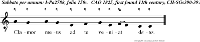 Clamor meus ad te veniat deus.