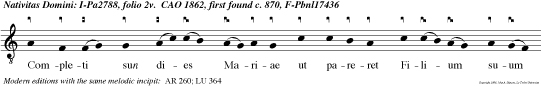 Completi sun dies Mariae ut pareret Filium suum primogenitum
