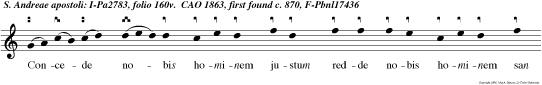 Concede nobis hominem justum redde nobis hominem san tum ne interficias hominem Deo carum justum man suetum et pium.