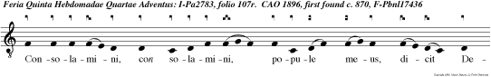 Consolamini, con solamini, popule meus, dicit Deus veste