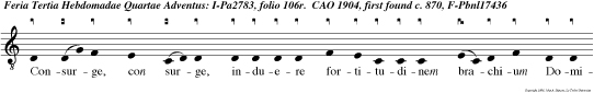 Consurge, con surge, induere fortitudinem brachium Domini.