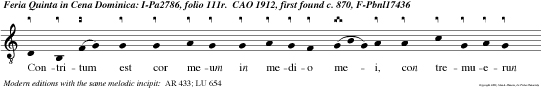Contritum est cor meum in medio mei, con tremuerun omnia ossa mea.