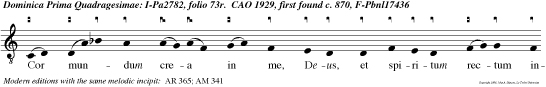 Cor mundum crea in me, Deus, et spiritum rectum innova in visceribus meis.