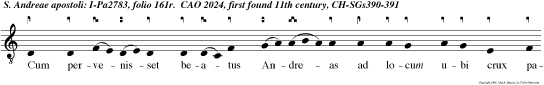 Cum pervenisset beatus