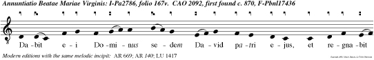 Dabit ei Dominus sedem David patri ejus, et regnabit in aeter num.