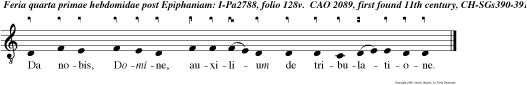 Da nobis, Domine, auxilium de tribulatione.