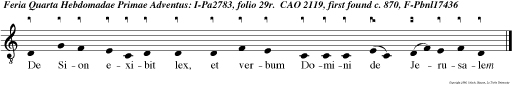 De Sion exibit lex, et verbum Domini de Jerusalem
