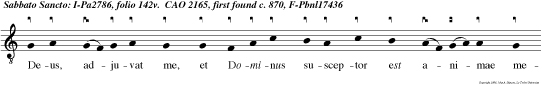 Deus, adjuvat me, et Dominus susceptor est animae meae.