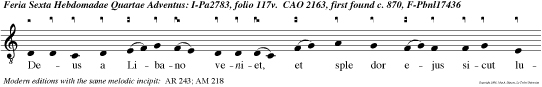 Deus a Libano veniet, et sple dor ejus sicut lumen erit.