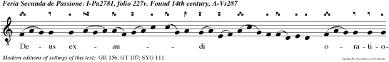 Deus exaudi orationem meam: auribus percipe verba oris mei. v.Deus in nomine tuosalvum me fac, et in virtute tua judica me.
