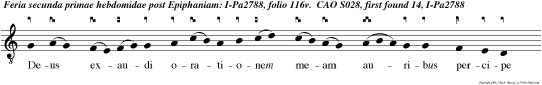 CAO S028 Deus exaudi orationem meam auribus percipe verba oris mei.