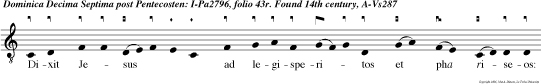 Dixit Jesus ad legisperitos et pha riseos: Si licet sabbato curare? At illi tacuerun Ipse vero appre henden hydropicum sanavit eum ac dimisit.