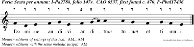 Domine audivi auditum tuum et timui.