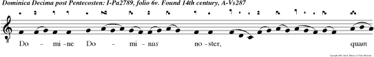 Domine Dominus noster, quam admirabile est nomen tuum in universa terra. v.Quo niam elevata est magnificentia tua super caelos.