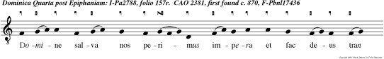 Domine salva nos perimus impera et fac deus tran quillitatem