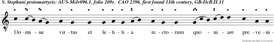 Domine virtus et letitia