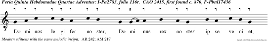 Dominus legifer noster, Dominus rex noster ipse veniet, et salvabit nos.