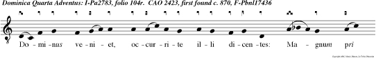 Dominus veniet, occurrite illi dicentes: Magnum pri cipium, et regni ejus non erit finis: Deus, Fortis Dominator, Princeps pacis, alleluia alleluia.