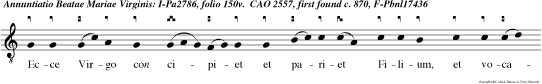 Ecce Virgo con cipiet et pariet Filium, et vocabitur nomen ejus Emmanuel.