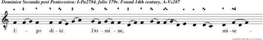 Ego dixi: Domine, miserere mei: sa na animam meam quoniam peccavi tibi. v.Beatus qui intelligit super egenum et pauperem in die mala liberavit eum Dominus.