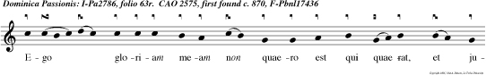 Ego gloriam meam non quaero est qui quaerat, et judicet.