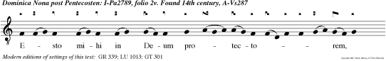 Esto mihi in Deum protectorem, et in locum refugii, ut salvum me facias. v.Deus, in te speravi: Domine, non confundar in aeternum.