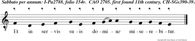 Et in servis suis domine miserebitur.