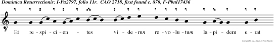 Et respicientes viderun revolutum lapidem erat qui pe magnus valde, alleluia.