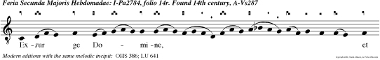 Exsur ge Domine, et intende judicio meo, Deus meus, et Dominus meus, in causam meam. v.Effunde frameam, et conclude ad versus eos qui me persecuntur