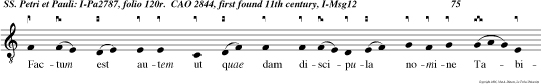 Factum est autem ut
