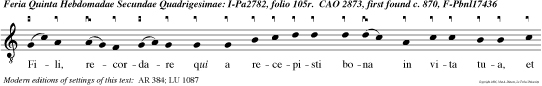 Fili, recordare qui a recepisti bona in vita tua, et Lazarus similiter mala.