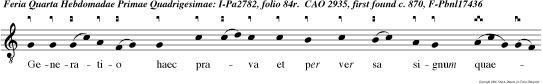 Generatio haec prava et per ver sa signum quaerit et signum non dabitur ei, nisi signum Jonae pro phe tae